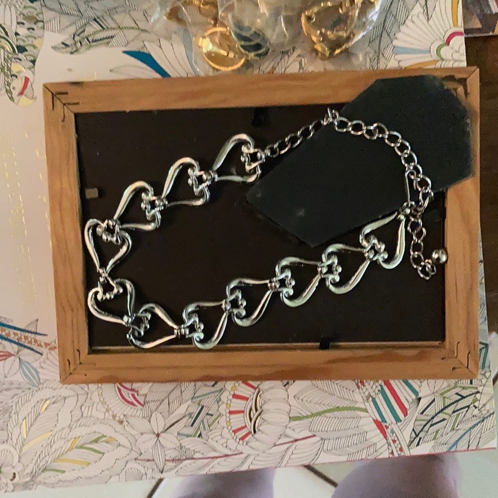Silver heart necklace